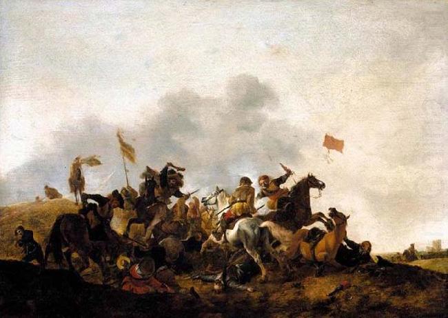 WOUWERMAN, Philips Cavalry Skirmish china oil painting image
